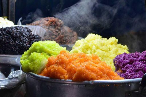 Xoi Bay Mau (Seven-colored sticky rice)