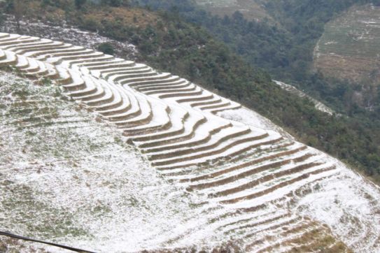 Snow -coldest temperature in the Northern