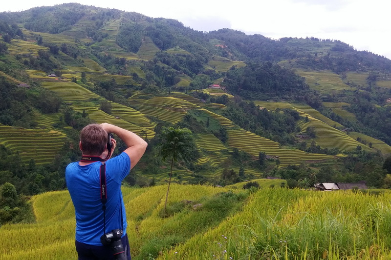 Panonama view of Rice terrace 