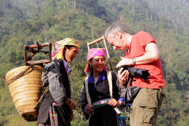 Interacting with hill tribe people