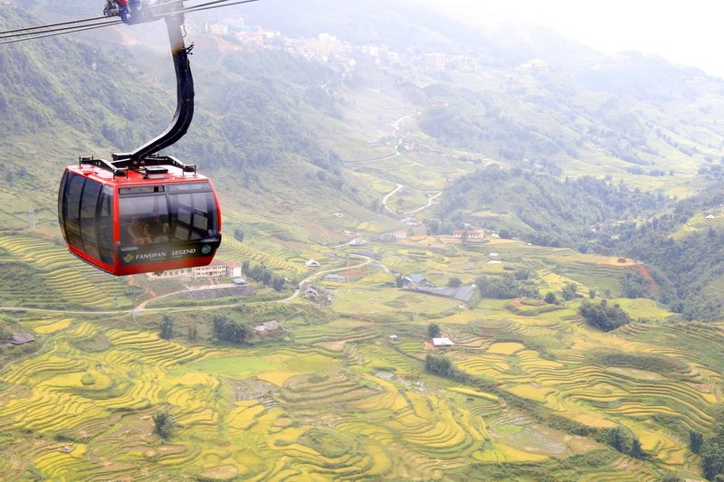 Fansipang cable car in Sapa