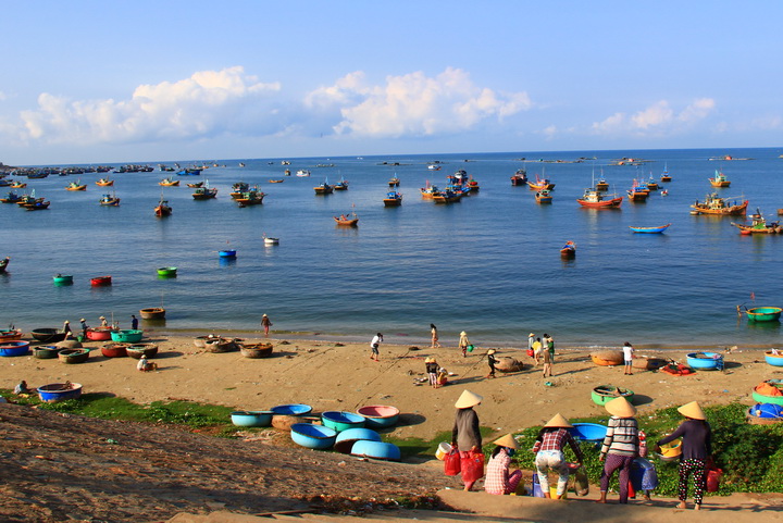 Fishing market in Mui Ne, Vietnam